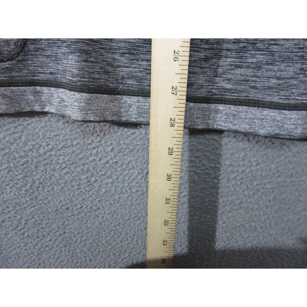 Lululemon Shirt Men XL Gray Universal Stripe Black Soot Light White Core 1/4 Zip - Picture 10 of 11